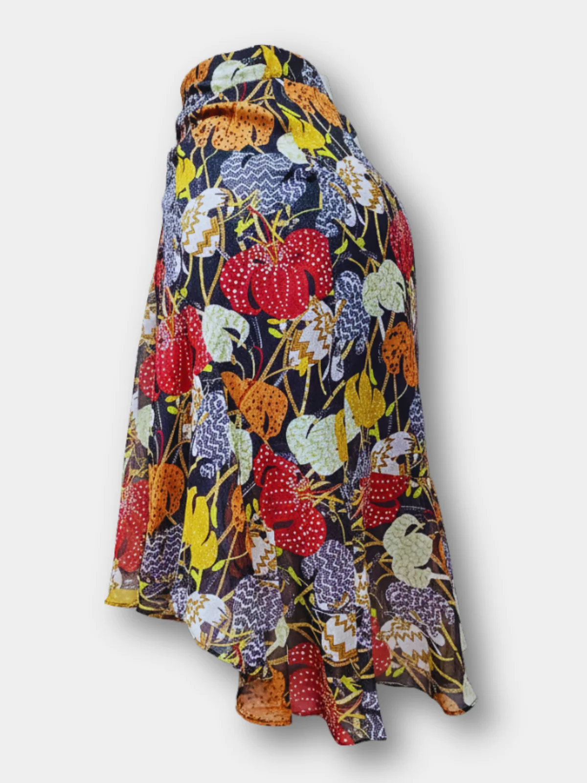 Midnight Meadow Ruffle Skirt - Cotton bottoms available at theGirlyZone Kampala